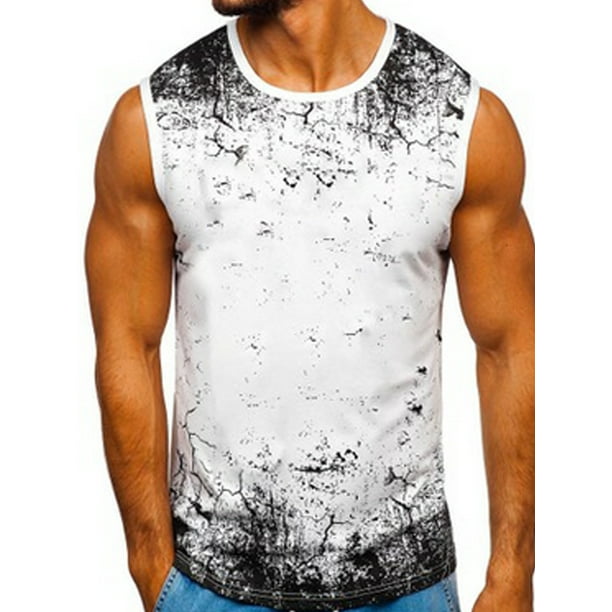 Mens Sleeveless Compression T-shirt Vest Base Layer Tank Top Workout Fitness Gym